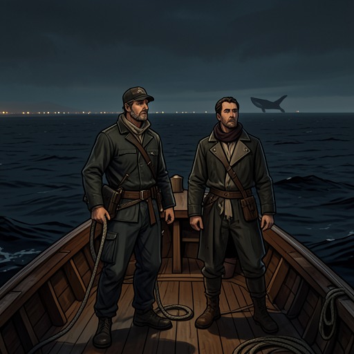 Hoare and João’s Trust at Sea from "The Whale". This flow traces the practical trust between Philip Hoare and João Quadresma as the guide carries him toward close encounters with sperm whales.