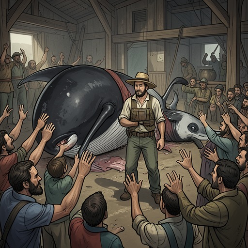 From Whale Killing to Whale Watching from "The Whale". This flow traces the shift from direct whaling to observation, while showing that changed attitudes do not end human pressure on whales.