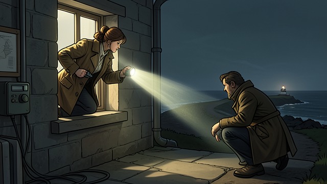 The Final Crisis from "The Lighthouse". A Search Becomes a Rescue Evidence and Flight A search of Puffin Cottage uncovers concealed samples, and Dan Padgett bolts with Millie Tranter.