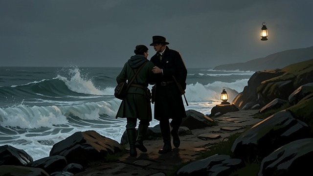 Walks and Conversation from "The Lighthouse". A Quiet Friendship Regular Meetings Oliver arranges walks with Millie, sometimes speaking and sometimes walking in silence.