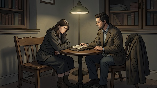 The Affair Begins from "The Lighthouse". A New Intimacy Exhaustion and Comfort Dennis Tremlett finds Miranda distressed after a long day of managing her father’s needs.