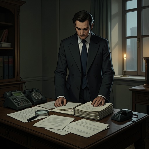 The Lighthouse Murder Inquiry from "The Lighthouse". This flow follows the investigation from a politically sensitive summons through forensic confirmation to the identification of the killer.