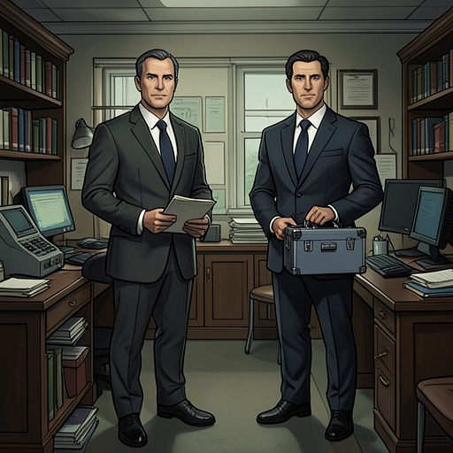 Maycroft and Staveley Under Pressure from "The Lighthouse". This flow follows the changing alliance between Rupert Maycroft and Guy Staveley as their responsibilities expand under crisis.