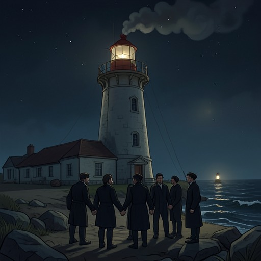 The Secret of the 1940 Fire from "The Lighthouse". This flow traces the wartime deaths at the lighthouse and shows how an old family silence distorts the present investigation.