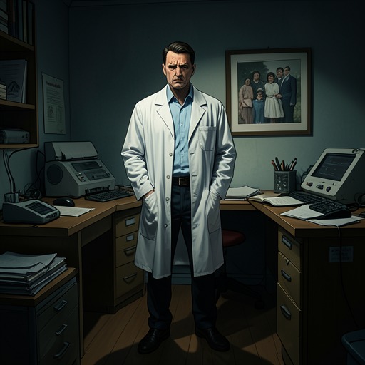 Yelland’s Professional Crisis from "The Lighthouse". This flow traces how Mark Yelland’s work, marriage, and confrontation with Nathan Oliver expose the personal costs of scientific responsibility.