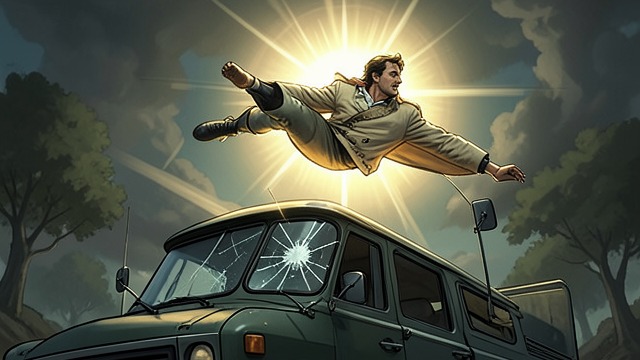 Instant Death from "Crash". Instant Death Impact Charles is thrown through the windshield and dies on the narrator's bonnet.