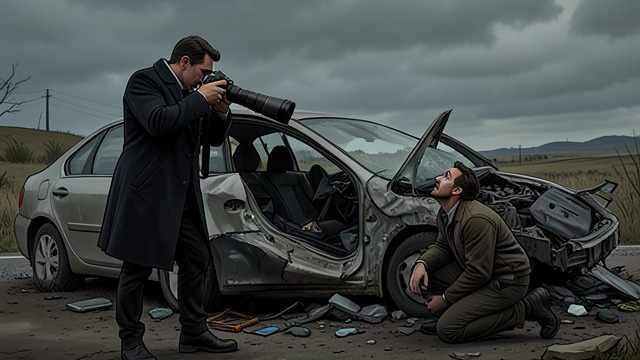 Watched Stranger from "Crash". Watched Stranger Encounter The narrator notices Vaughan photographing him near the accident site and later recognizes him at the airport car park.