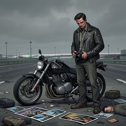 Vaughan's Fatal Project from "Crash". This flow follows Robert Vaughan from accident researcher to obsessive architect of a celebrity death and finally to his own terminal collision.