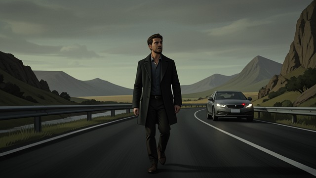 The Missed Motorway Turn from "The Lighthouse". A Delayed Arrival A wrong direction Futh misses his motorway turning and cannot turn around between junctions, so he continues in the wrong direction.