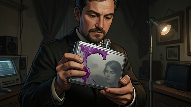 Carrying the Heirloom from "The Lighthouse". A Small Remaining Link Objects that survive Futh carries his mother’s silver perfume case despite the belongings his father burned after she left.