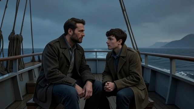 Ferry Departure from "The Lighthouse". Leaving England A difficult crossing Futh begins his holiday on a cold outer deck, sickened by the ferry and turning toward memories of his childhood.