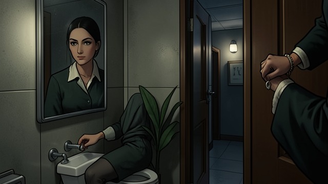 The Wedding Toilet from "The Lighthouse". A Public Warning in Private Ida intervenes Ida corners Ester in the register office toilets and tells her that Bernard loves someone else and is marrying her…