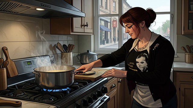 Kitchen Companions from "The Lighthouse". A Confidante in the Kitchen Shared work Ester spends time helping Ida cook and talking with her while the men wait for meals.