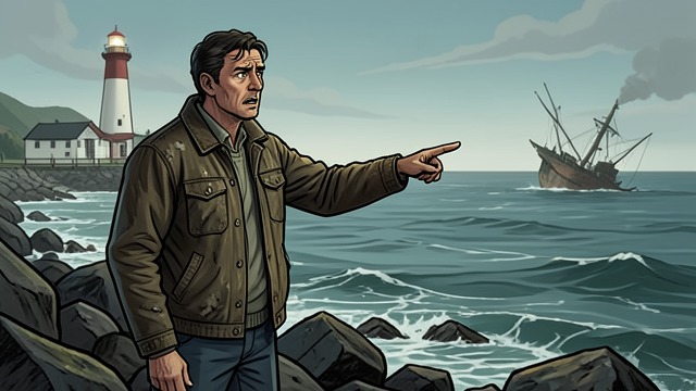 A Lecture on Shipwrecks from "The Lighthouse". The Beacon and the Wreck A father’s monologue Futh’s father describes how lighthouses flash and how wreckers plunder ships that still run aground.