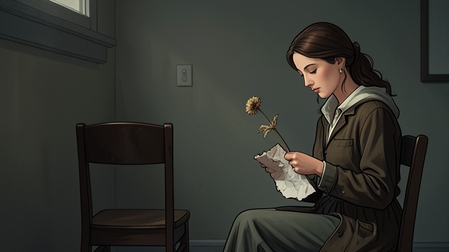Ester’s Memorabilia from "The Lighthouse". Tokens of Courtship A romance kept intact Ester saves the ticket from her first date with Bernard, a postcard, a dried flower and other small reminders.