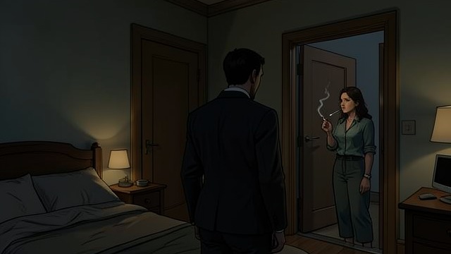 The Wedding as Foreshadowing from "The Lighthouse". Apart at the Celebration Futh withdraws Futh leaves the noise of the wedding reception and waits in the bedroom while Angela stays downstairs.