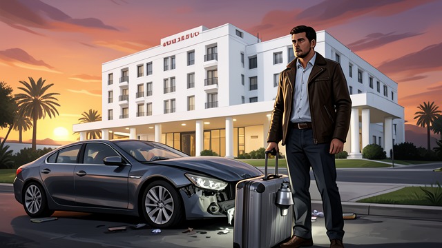 The Return That Is Not Home from "The Lighthouse". Arrival at the Starting Point A dazzling hotel Futh reaches Hellhaus as the sun sets and finds the white hotel almost too bright to look at.