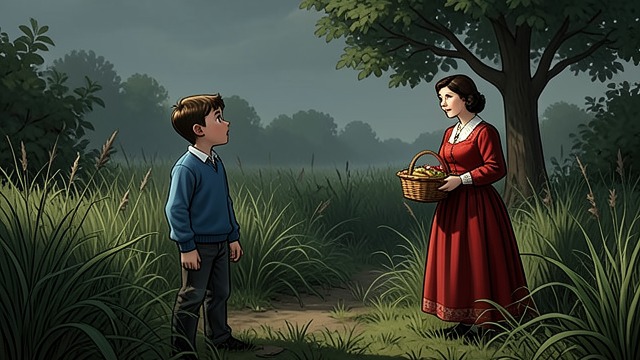A Substitute Household from "The Lighthouse". The Neighbor’s Invitation Watching Gloria From his garden, Futh observes Gloria’s routines and accepts her offers of company and food.