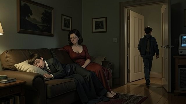The Sleepover Rejection from "The Lighthouse". An Unwanted Guest A shared evening Gloria invites Futh to a film night with Kenny. Kenny objects that his mother invited Futh, not him.