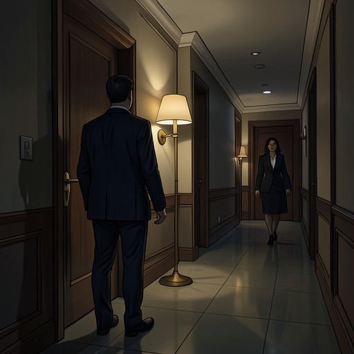 Ester’s Hotel as a Stage from "The Lighthouse". The hotel’s public rooms and private corridors bring work, sexual attention and domestic power into the same confined space.