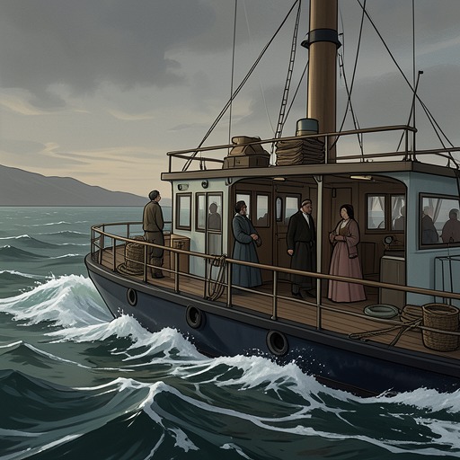 Travel and the Failure of Comfort from "The Lighthouse". Ferries, hotels and roads promise protection and movement, but Futh’s journeys repeatedly expose his vulnerability and dependence on others.