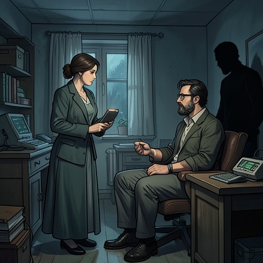 Ester’s Affairs and Its Consequences from "The Lighthouse". Ester seeks attention beyond her cold marriage, while Bernard’s control turns private infidelity into repeated danger.