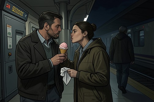 The revelation of Teiji and Lily's romance from "The Earthquake Bird". The revelation of Teiji and Lily's romance is the moment Lucy Fly’s suspicions become visible fact: first in a quiet exchange of ice cream and a handkerchief…