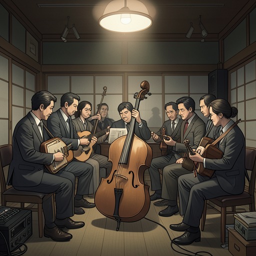 The Quartet and Its Loss from "The Earthquake Bird". This flow traces how music gives Lucy Fly a rare community in Tokyo, then vanishes after Mrs. Yamamoto’s accidental death.