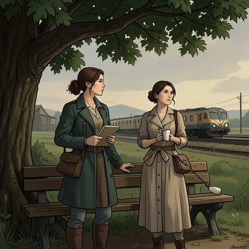 Lucy and Natsuko’s Friendship from "The Earthquake Bird". This flow traces Natsuko’s steady companionship, the growing strain of Lucy Fly’s secrecy, and Natsuko’s role in her recovery.