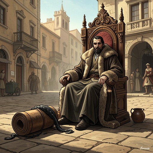 France's Loss of Milan from "The Prince". This flow traces how France gains Milan through alliances, mishandles its conquest, and loses it through strategic overreach.