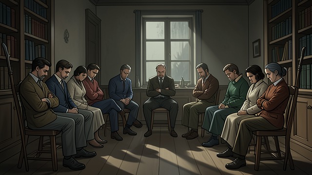 A Circle Without a Group from "Up". A Circle Without a Group People in one room During day opening, patients sit together but scarcely respond to one another.