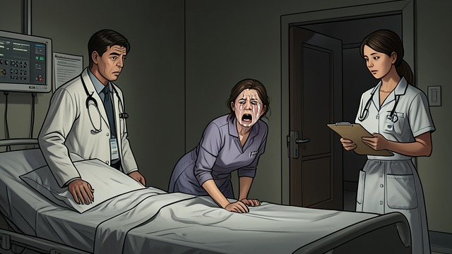 The Emergency Referral from "Up". The Emergency Referral A medical risk emerges Emma develops breathlessness, abdominal pain, and a high heart rate while taking Tegretol.