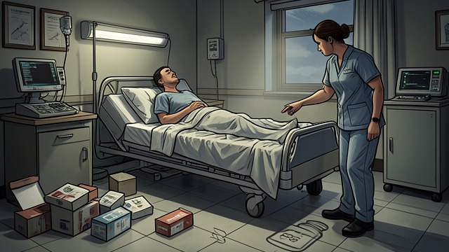 A Medication Delivery Misplaced from "Up". A Medication Delivery Misplaced The ward searches Eight medication boxes disappear after delivery, and staff begin searching the unit.