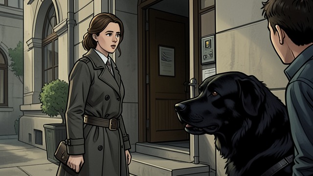 Living With the Uncertain Image from "Up". Living With the Uncertain Image A familiar apparition Emma sees a large black dog near the site where the old PAAZ stood.