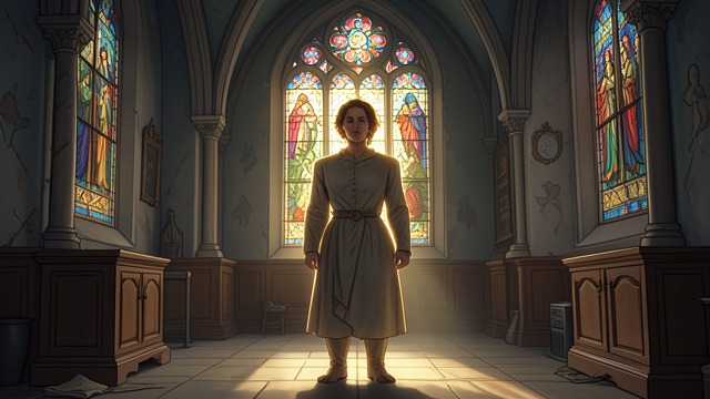 A Chapel Made Sacred from "Up". A Chapel Made Sacred Light becomes a message The stained glass seems to deliver a personal revelation, and Emma believes that the chapel makes her invisible to…