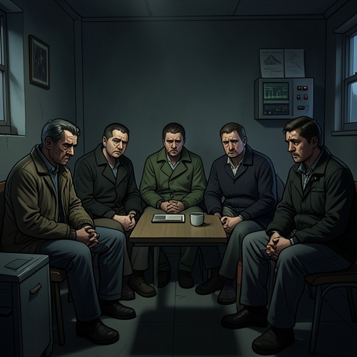 The Ward’s Fraying Community from "Up". A group of isolated patients slowly creates mutual support, but conflict, departures, and institutional neglect repeatedly threaten the fragile community.