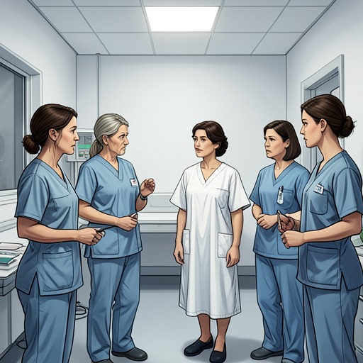The Caregiver’s Presence from "Up". Emma and the ward’s nurses negotiate a fragile relationship between institutional responsibility and human presence, as staff themselves struggle with loss…