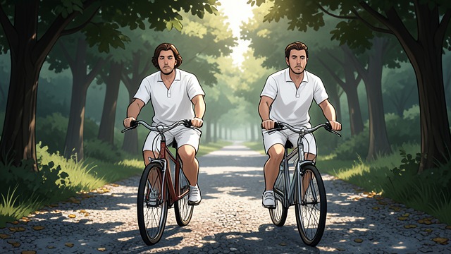 Romantic Rehearsal from "American Psycho". Romantic Rehearsal Shared Activities Bateman and Evelyn ride bicycles, play tennis, cook, read, and plan future travel.