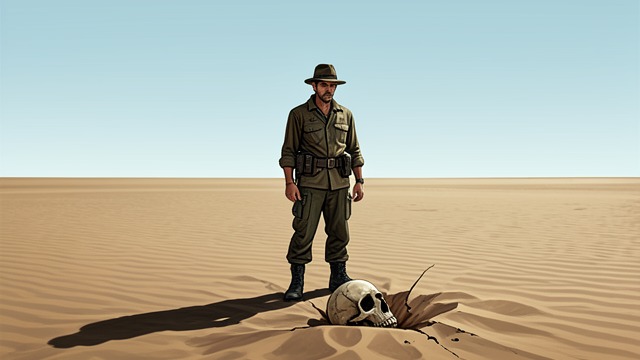 Desert Vision from "American Psycho". Desert Vision Interior Landscape Bateman imagines a barren desert where empathy, love, and moral distinctions have disappeared.