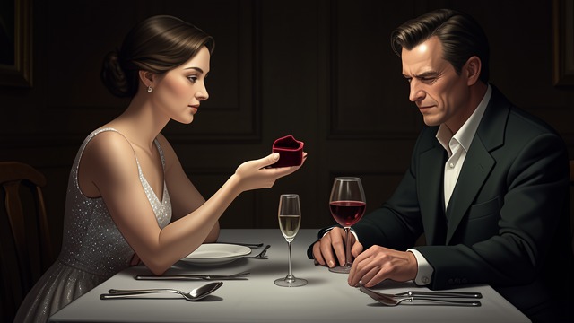Marriage Proposal from "American Psycho". Marriage Proposal Romantic Misreading At dinner Evelyn proposes marriage amid champagne, wedding fantasies, and social chatter.