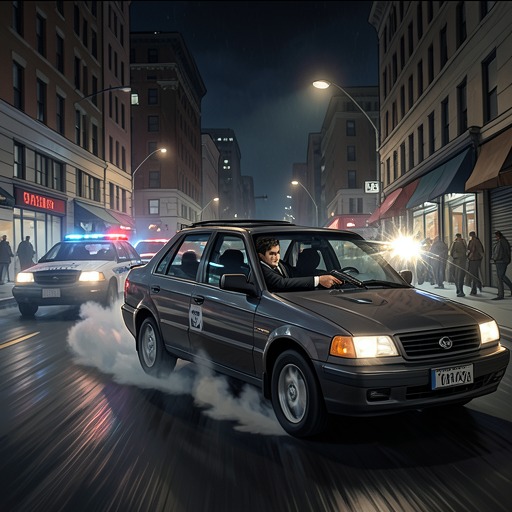The Taxi Shooting Spree from "American Psycho". This flow traces Bateman's gun violence from a failed escape through urban panic, mistaken identities, and a return to corporate anonymity.