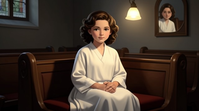 A Perfected Angel Image from "The Best Christmas Pageant Ever". Alice Prepares to Be Seen Careful Presentation Alice wears a clean robe, curls her hair, and prepares her appearance for the candlelight.