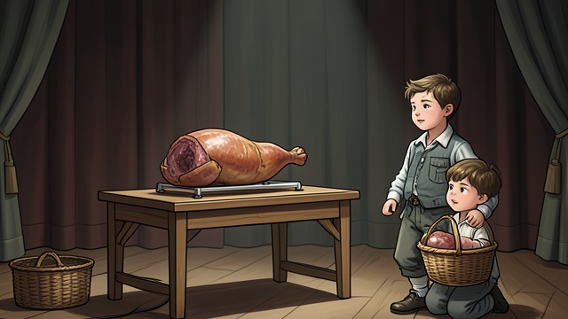 A Gift Misread as Theft from "The Best Christmas Pageant Ever". The Audience Questions the Ham Suspicion Comes First Alice assumes the brothers stole the ham.