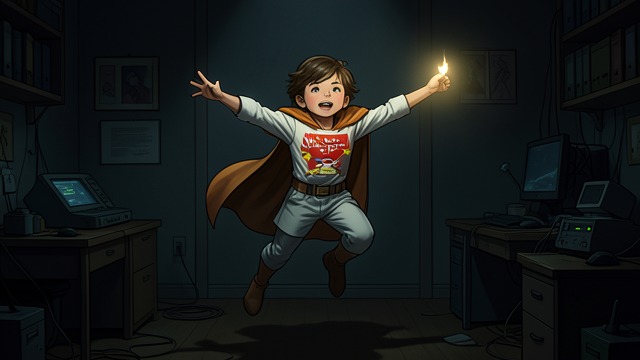 The Comic Misreading from "The Best Christmas Pageant Ever". An Angel from the Dark Comic-Book Language Gladys imagines the angel appearing dramatically from the black night, borrowing the language of comics.