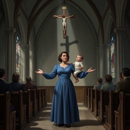 Good News as a Public Invitation from "The Best Christmas Pageant Ever". This flow traces how Gladys’s shouted announcement moves from a rehearsal line to the final message that the narrator imagines carrying beyond the church.