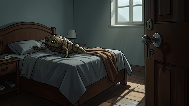 Locked Bedroom from "The Metamorphosis". Locked Bedroom Habitual Security Gregor’s habit of locking doors, once a traveler’s precaution, becomes the first mechanism of his confinement.