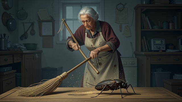 Discarded Body from "The Metamorphosis". Discarded Body Physical Disposal The Charwoman pushes Gregor’s corpse across the floor with a broom.