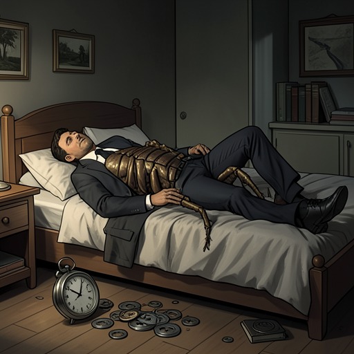 Gregor’s Fall from Provider from "The Metamorphosis". This flow traces how Gregor Samsa’s transformation destroys his role as breadwinner and leaves him progressively excluded from family life.