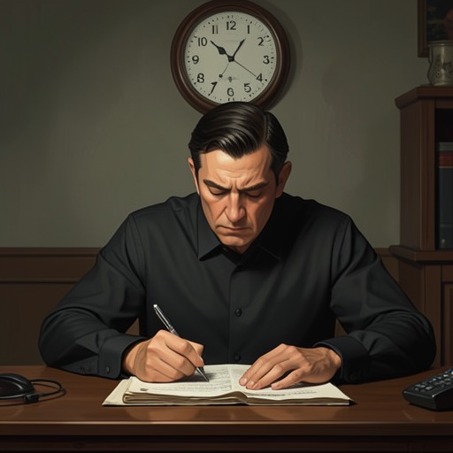 Work as a Machine of Fear from "The Metamorphosis". This flow examines how labor discipline shapes Gregor’s thoughts, family role, and eventual disposability.