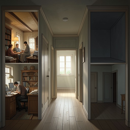The Family Apartment as a System from "The Metamorphosis". This flow follows the Samsa family apartment as it changes from home to workplace, prison, storage site, and temporary commercial property.